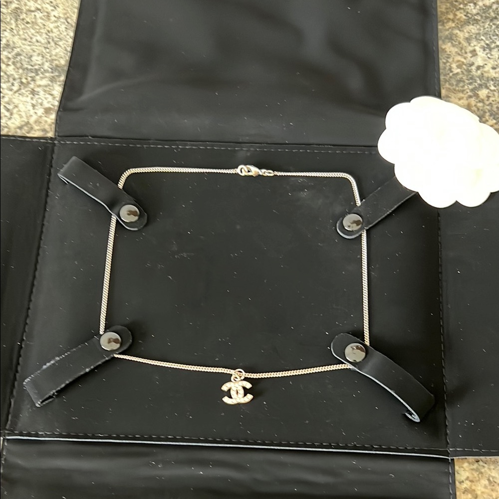 Chanel Crystal Timeless CC Necklace